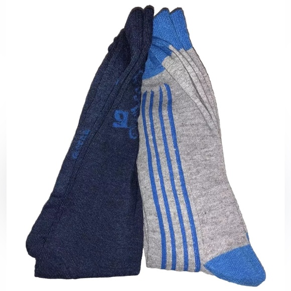 Sonic The Hedgehog Crew Socks 2 Pair Men 6.5-12 Gray Blue w Born To Run Sega NEW - Picture 7 of 9